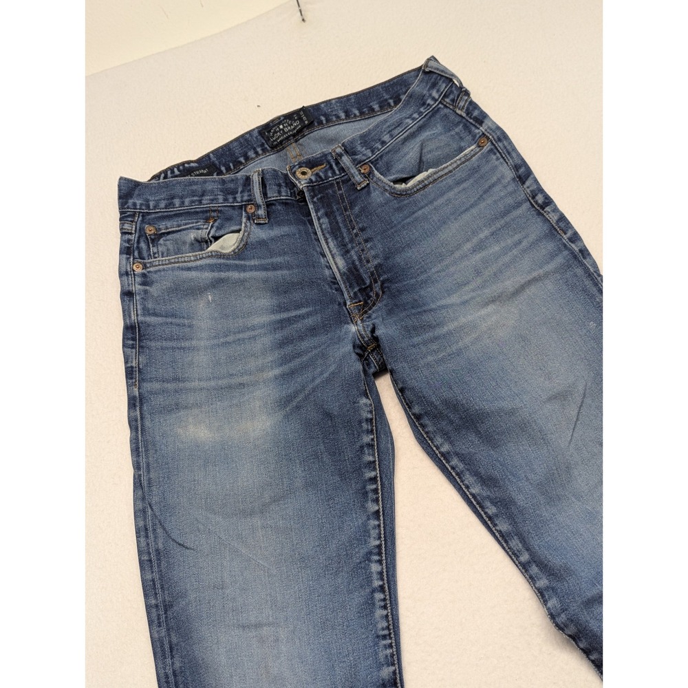 Lucky Brand 363 Vintage Straight Mens Jeans 29x32 Blue Denim Distressed